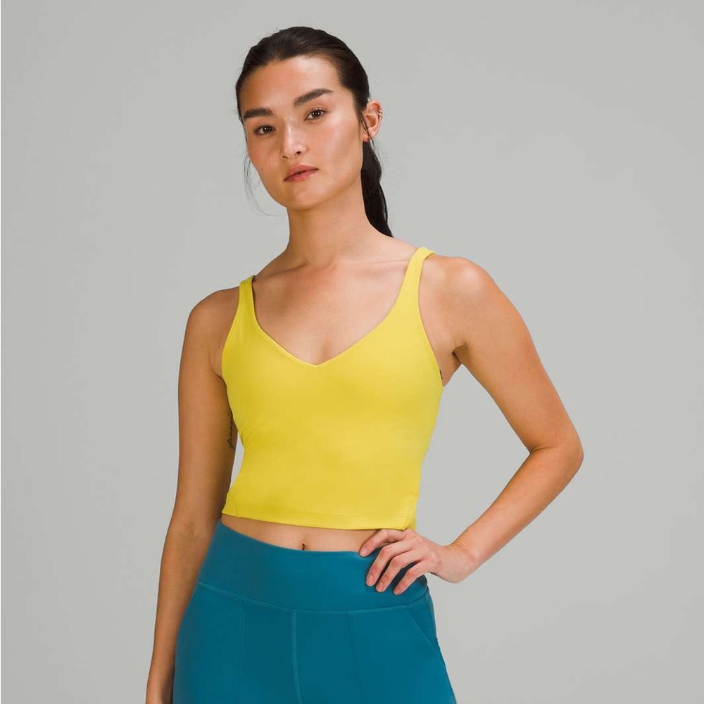 Yellow Women's V-Neck Crop Top